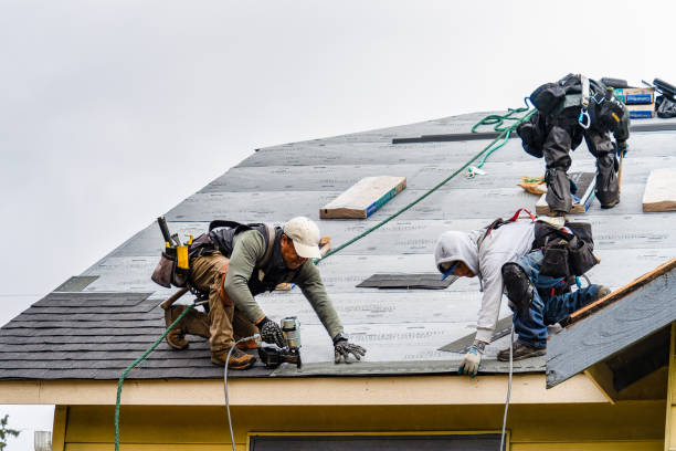 Professional Gutter Installation technician working in Manchester, TN